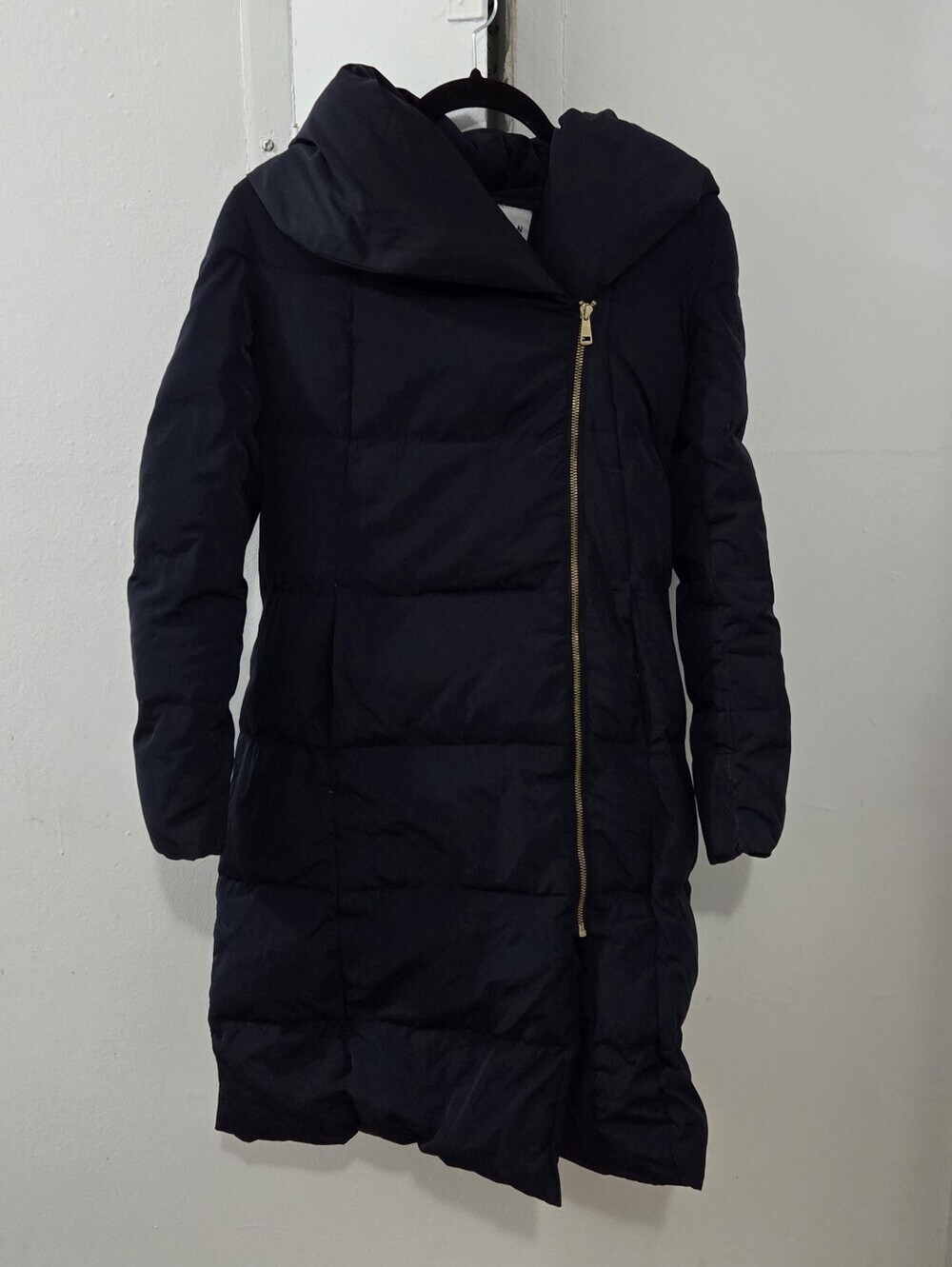 Cole Haan Asymmetrical Pillow-Collar Down Puffer Coat